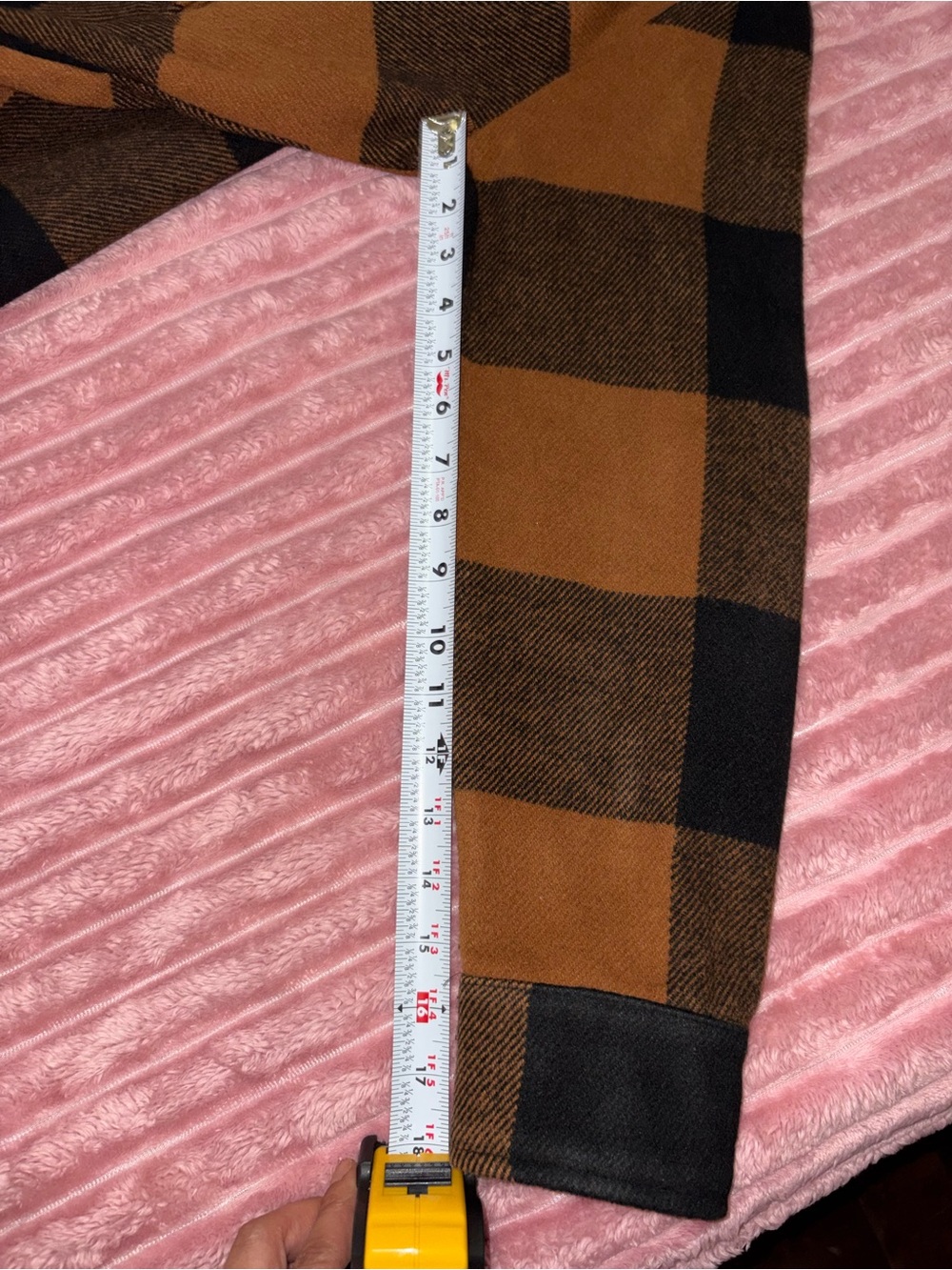 RD Style Black and Brown Plaid Button Shirt Jacket - Picture 9 of 16